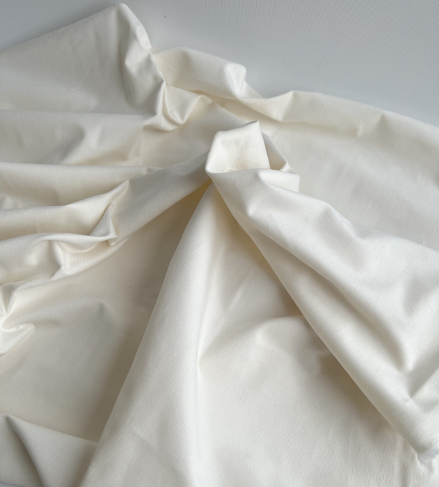 Velours milleraies stretch coton coloris écru Batikou - 4