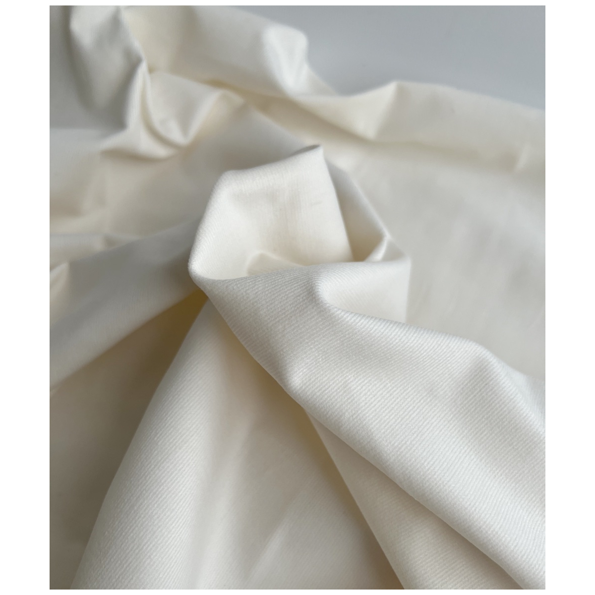 Velours milleraies stretch coton coloris écru Batikou - 5