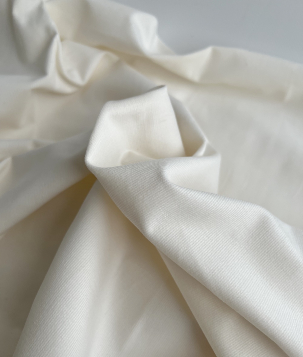 Velours milleraies stretch coton coloris écru Batikou - 5