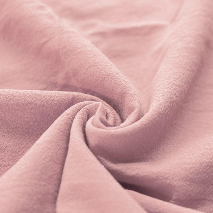 Coton lavé coloris rose nude Qualité Oeko-tex - 1