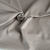 Velours à côtes coton organique coloris beige  - 1