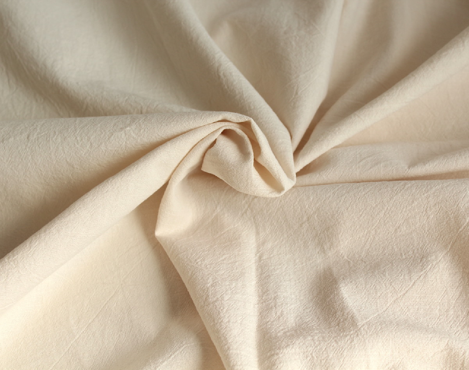 Coton lavé bio coloris vanille Qualité Oeko-tex - 4