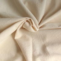 Coton lavé bio coloris vanille Qualité Oeko-tex - 1