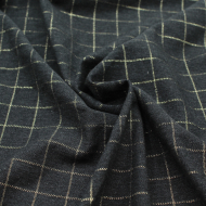 Tissu sergé de coton gratté organique imprimé tartan