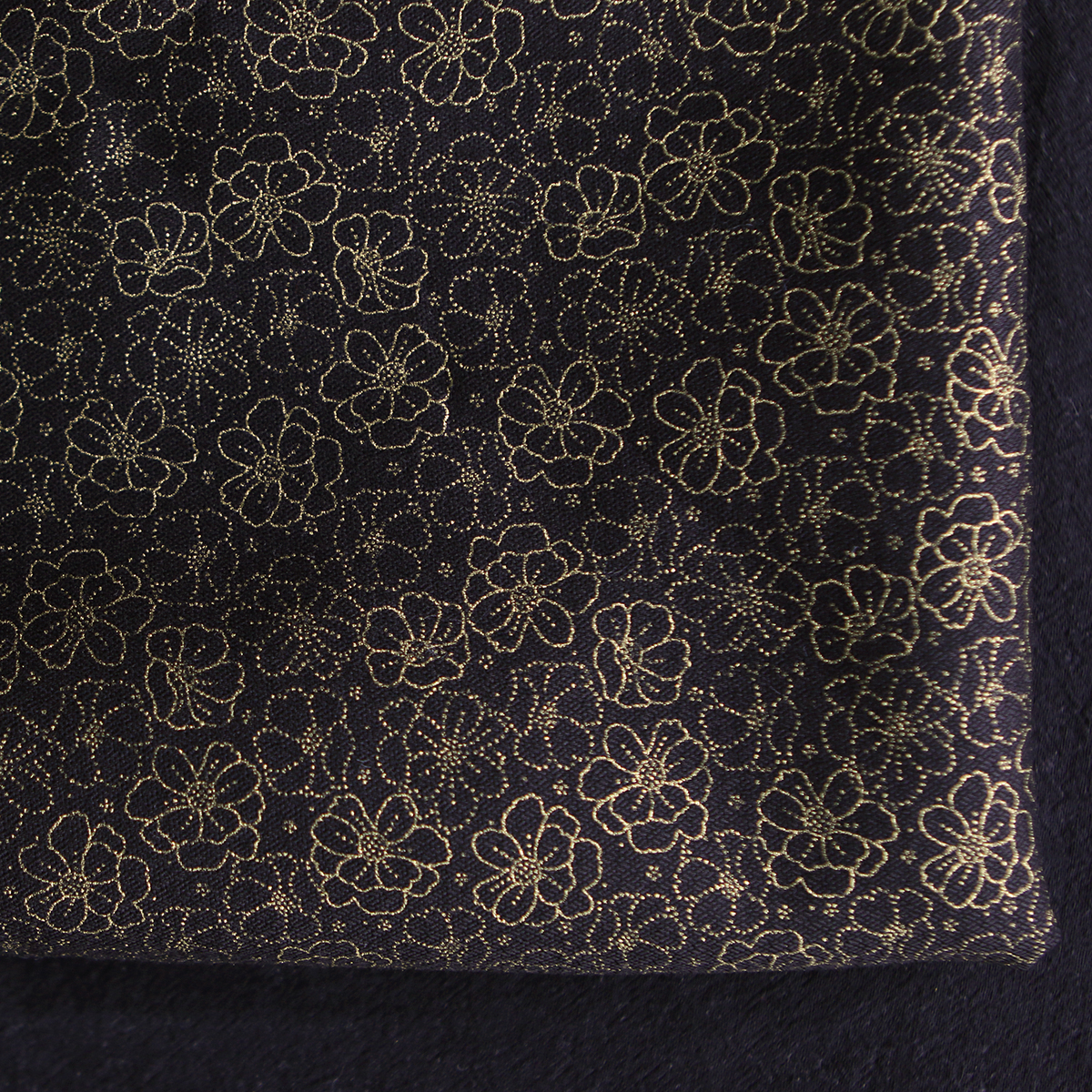 Tissu viscose coton doré lurex automne hiver couture fêtes noel doré