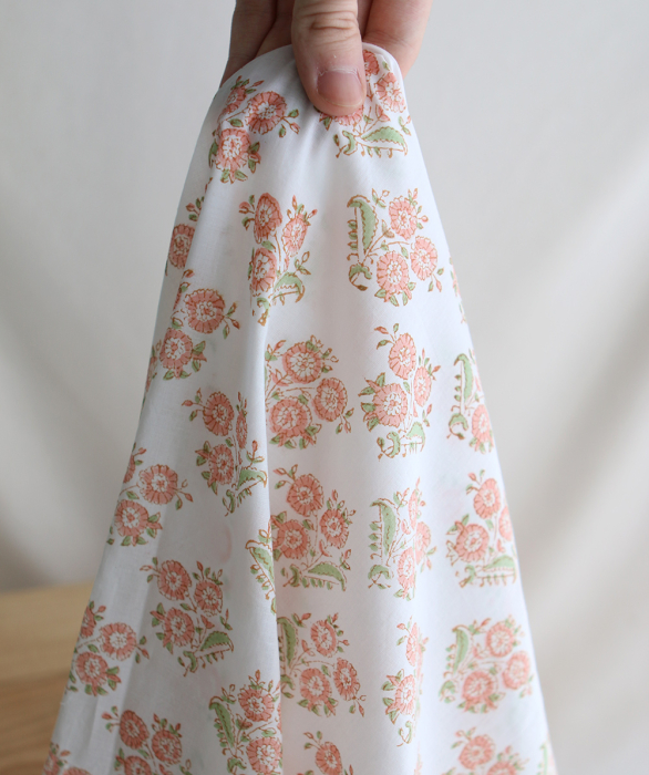 Anika - Tissu indien coton hand block traditionnel