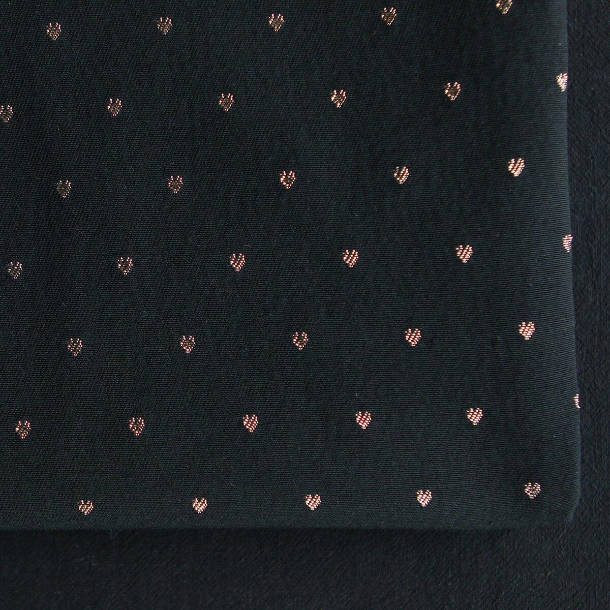 Reddia - Tissu Brocart jacquard bleu marine / doré made in France