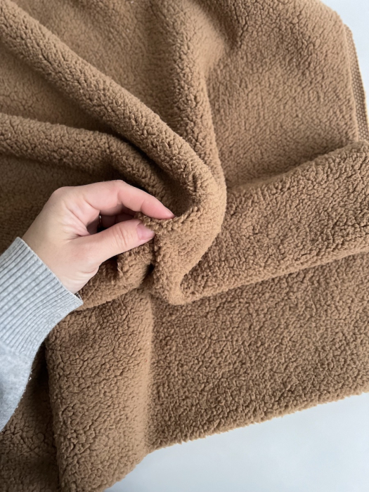 Teddy / moumoute bouclé coloris Cappuccino Mailles - 2