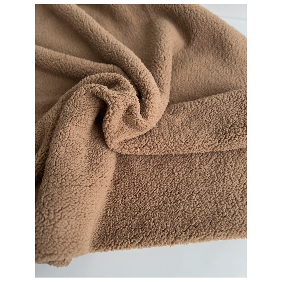 Teddy / moumoute bouclé coloris Cappuccino Mailles - 8