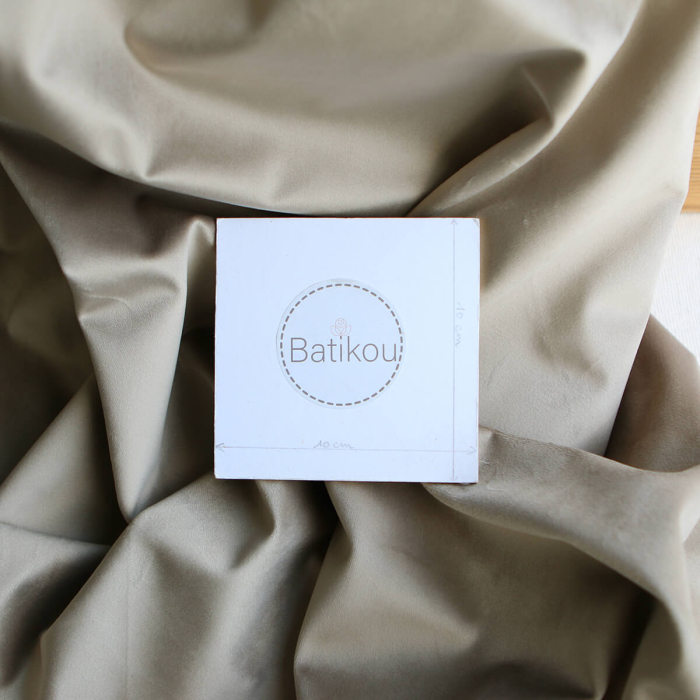 Velours ras coloris champagne