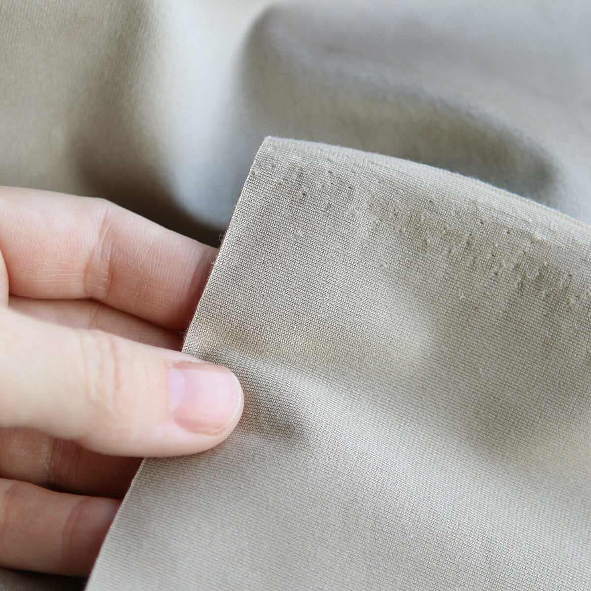 Velours ras coloris champagne