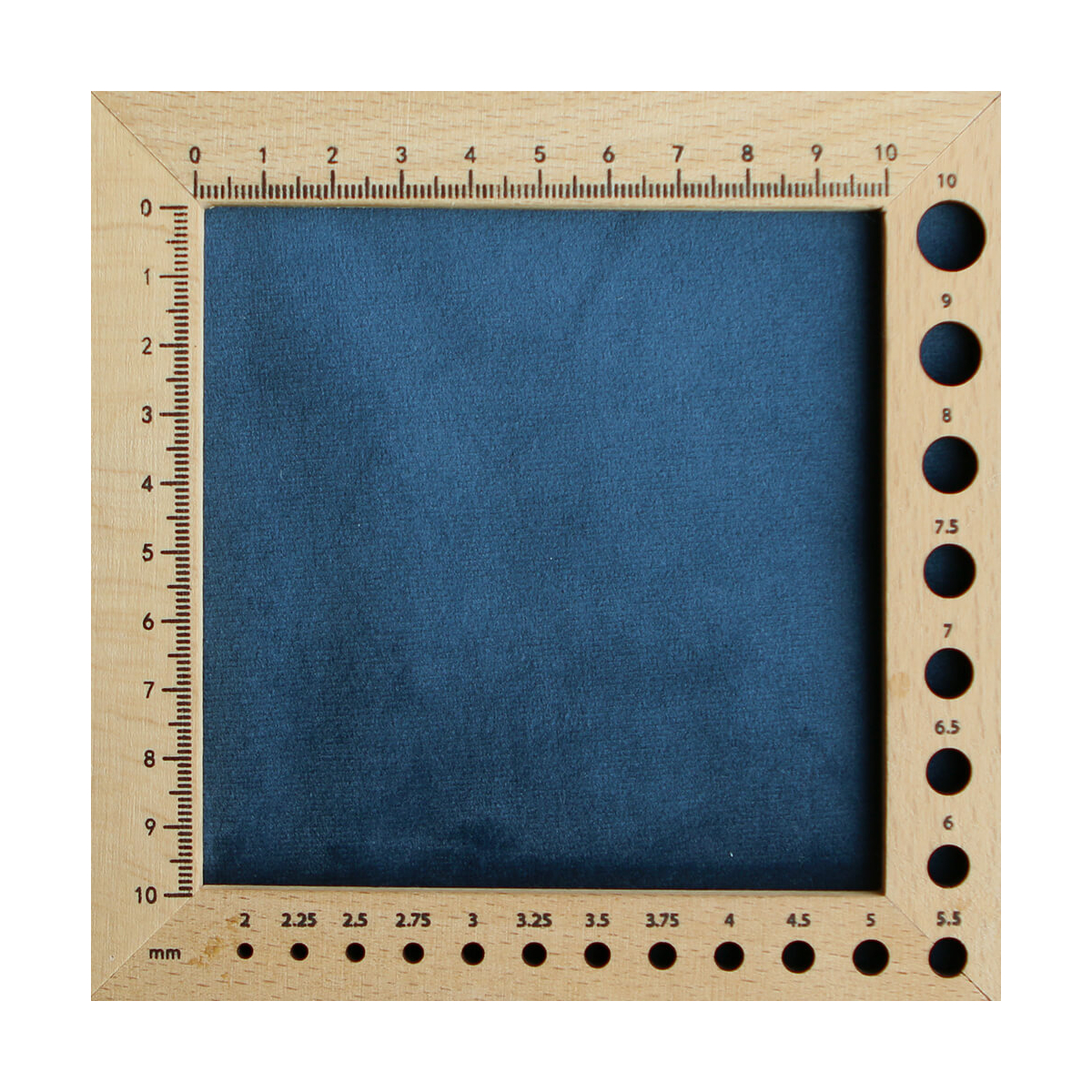 Velours ras coloris saphir