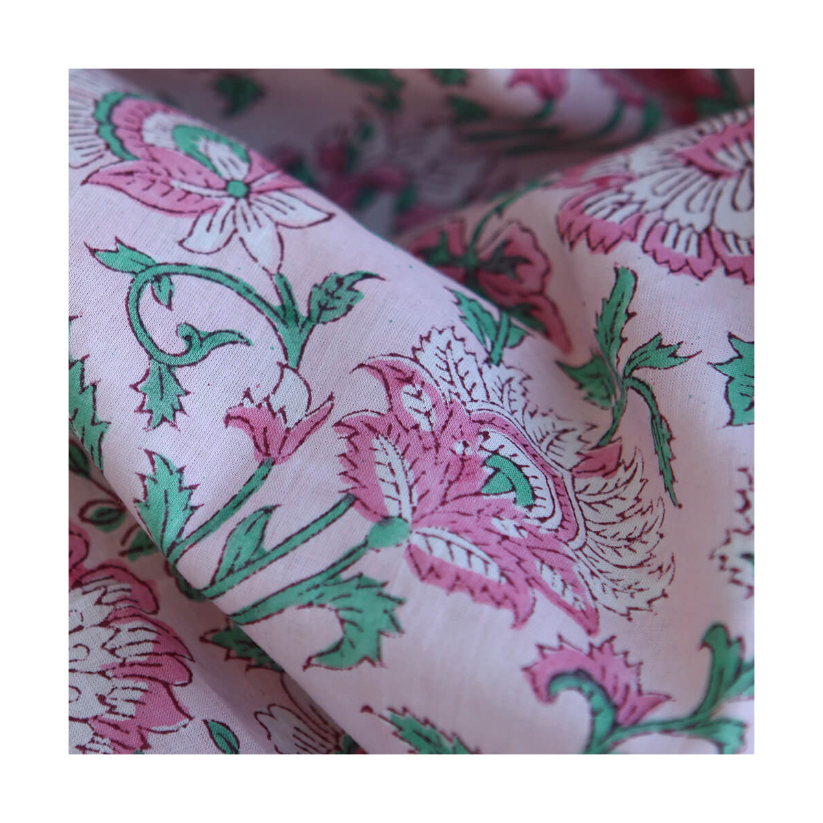 copy of Keya - Tissu indien en coton imprimé main Hand Block