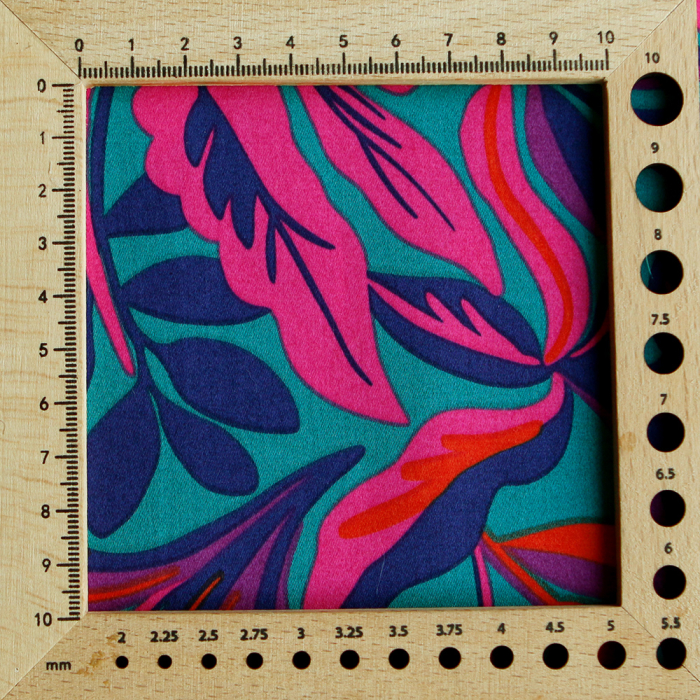 Nerida - Coton satiné Nerida Hansen à imprimé fleuri pétrole et fuschia