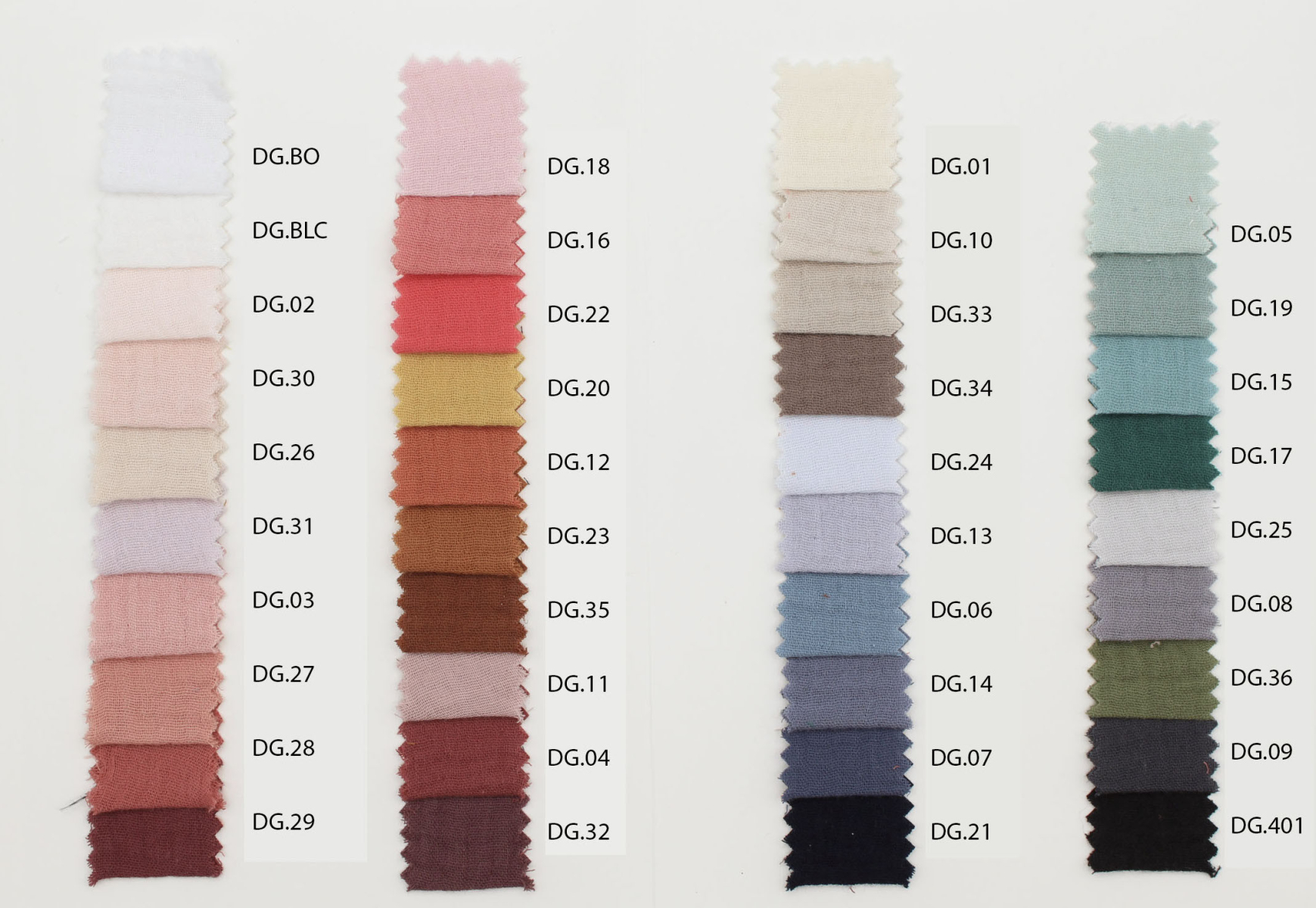 Double gaze de coton BIO unie olive