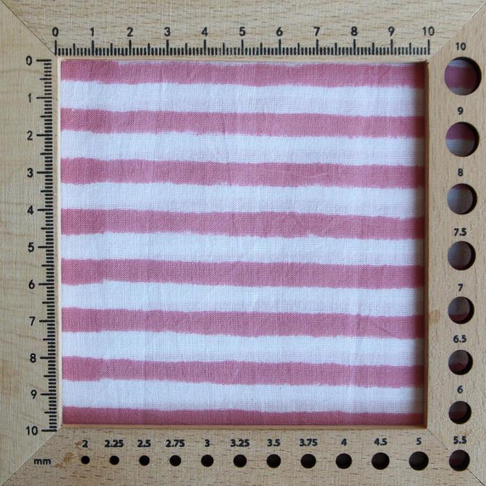 Ishara B - Tissu indien en coton imprimé main Hand Block