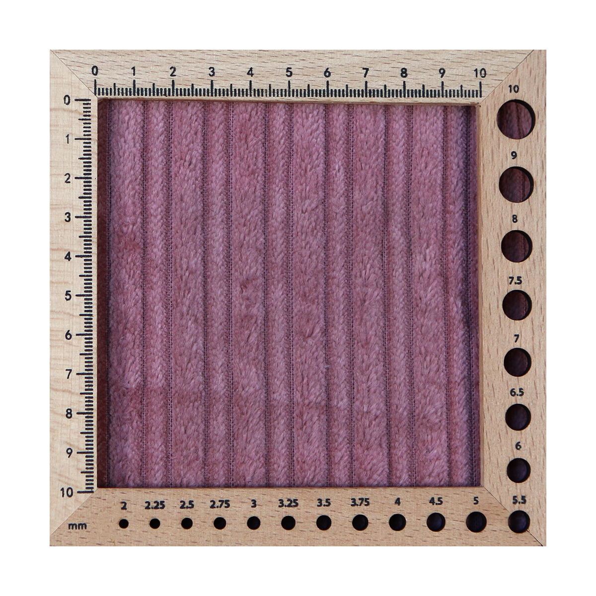 Velours très grosses côtes coton organique coloris vieux rose