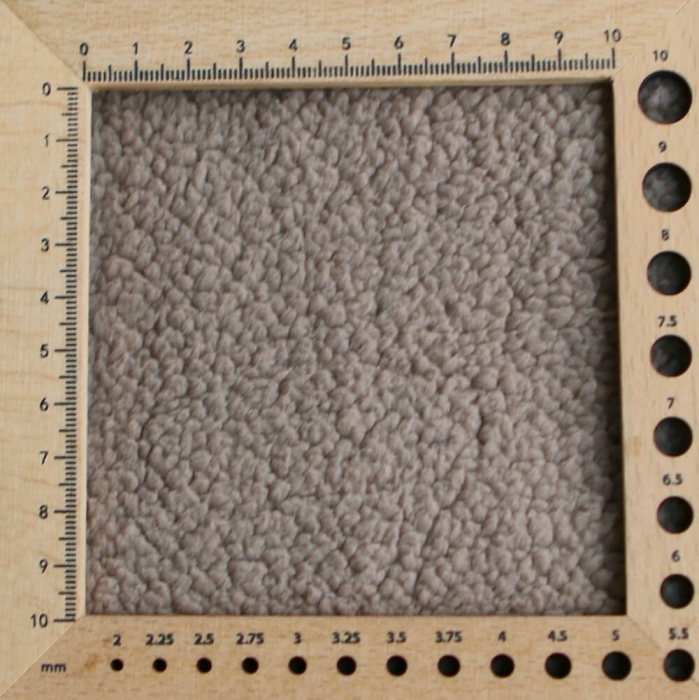 Teddy / moumoute bouclé coloris taupe