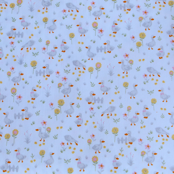 Otis - Popeline de coton BIO imprimé petits canards 2