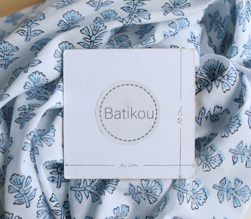 Amayra B - Tissu indien coton hand block traditionnel