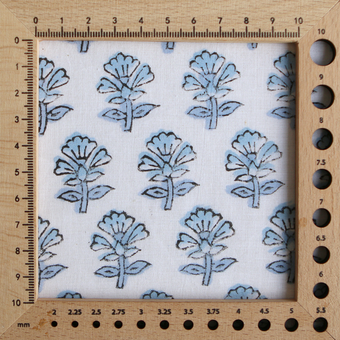 Amayra B - Tissu indien coton hand block traditionnel