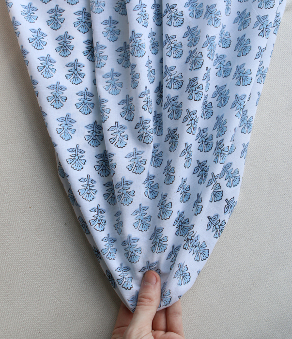 Amayra B - Tissu indien coton hand block traditionnel