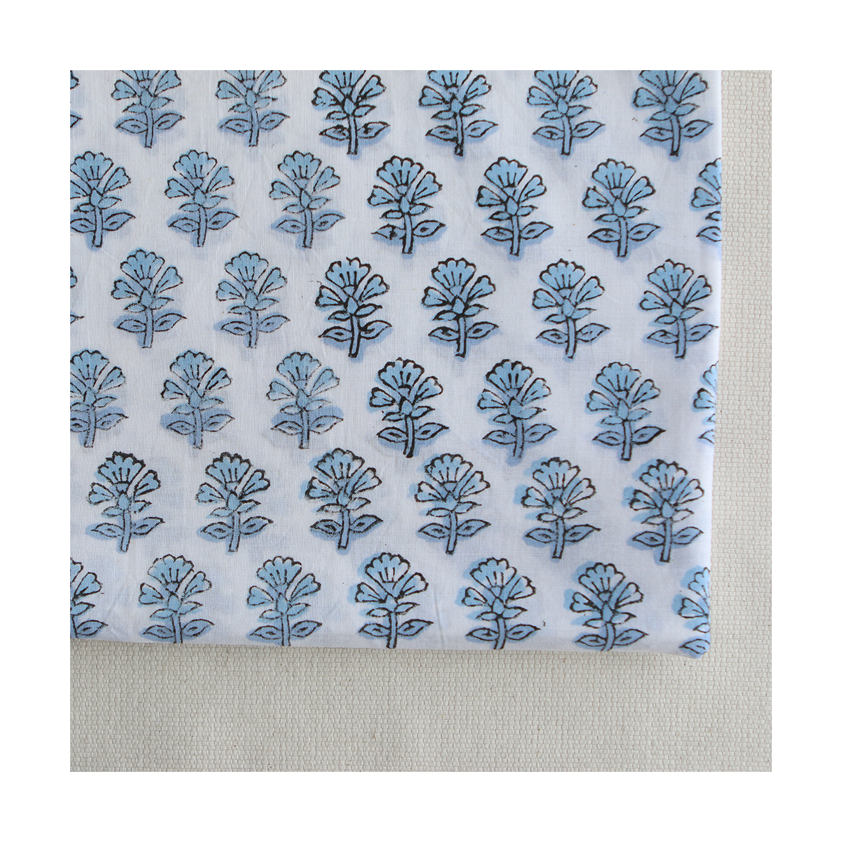 Amayra B - Tissu indien coton hand block traditionnel