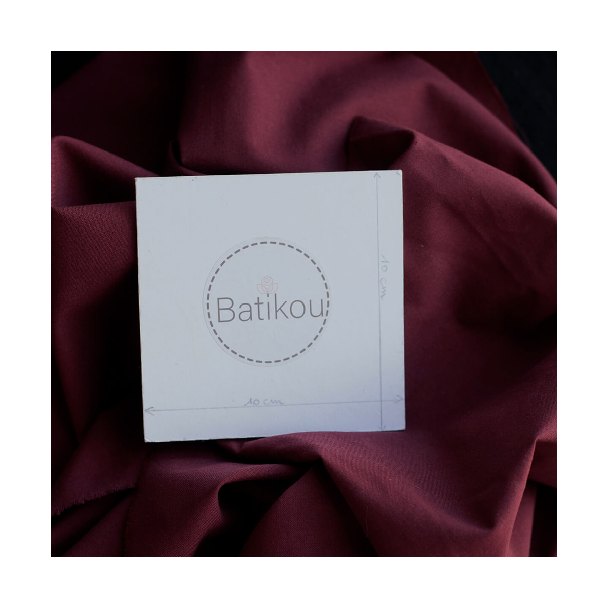 Popeline coton douce qualité SWEET coloris uni bourgogne