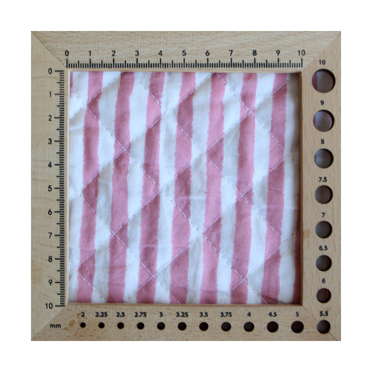 Ishara - Tissu indien matelassé double face coton hand block largeur 100cm