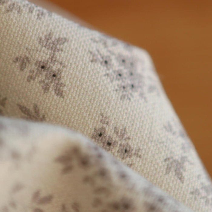 Soumeya - Toile de coton canvas motif exclusif taupe