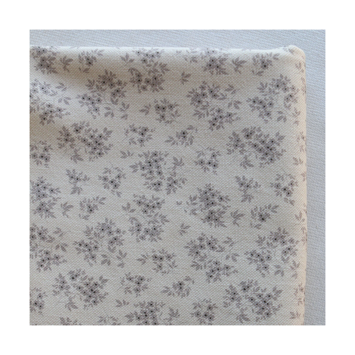 Soumeya - Toile de coton canvas motif exclusif taupe