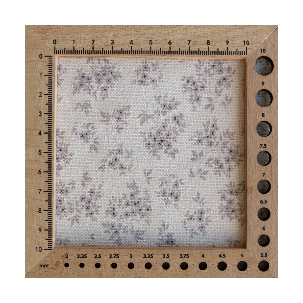 Soumeya - Toile de coton canvas motif exclusif taupe