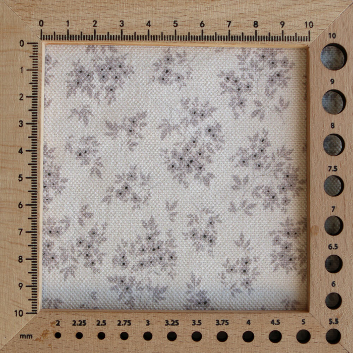 Soumeya - Toile de coton canvas motif exclusif taupe