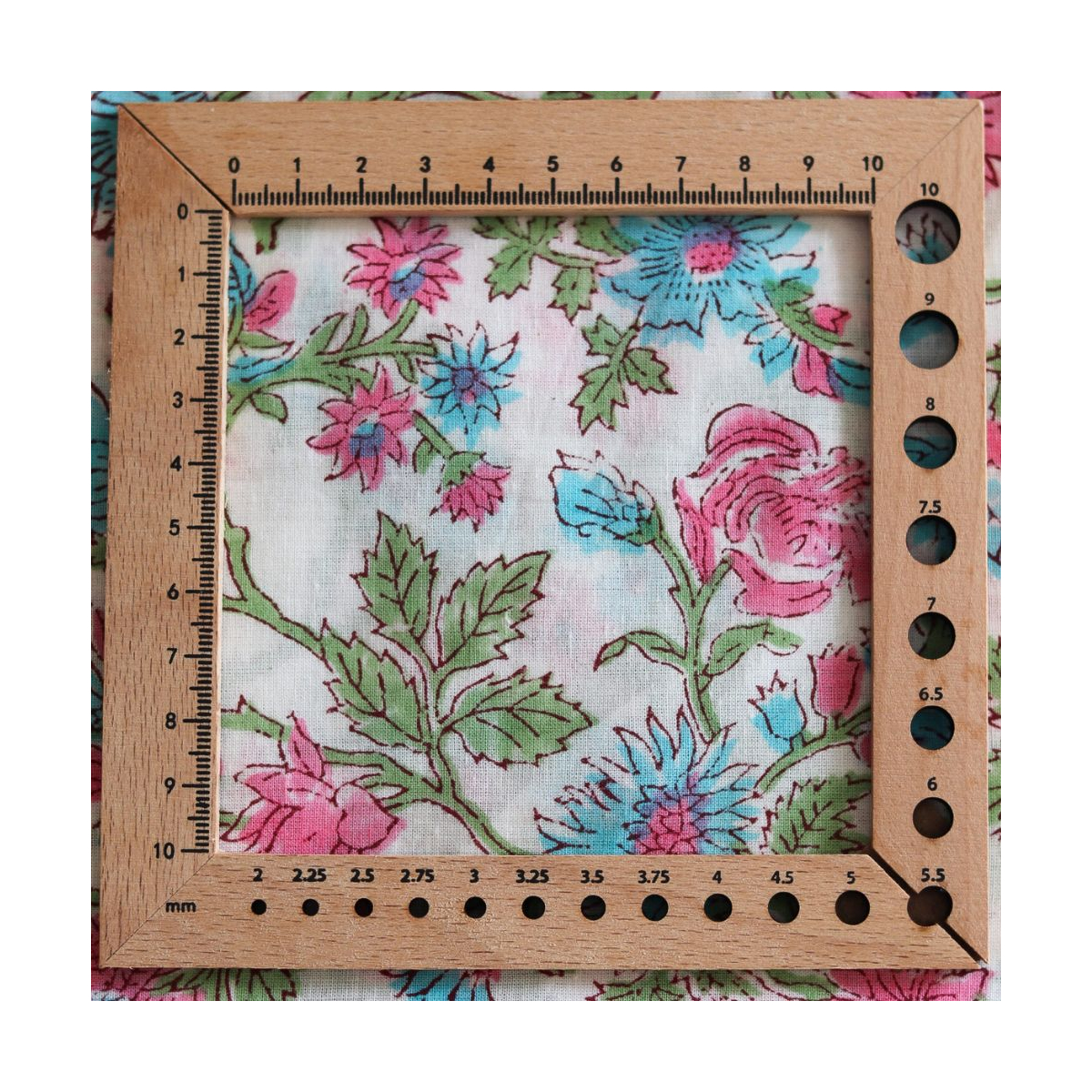 Sanjay - Tissu indien coton hand block traditionnel