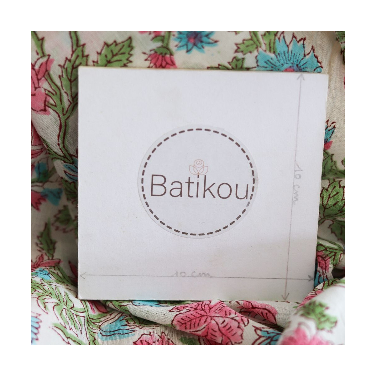 Sanjay - Tissu indien coton hand block traditionnel