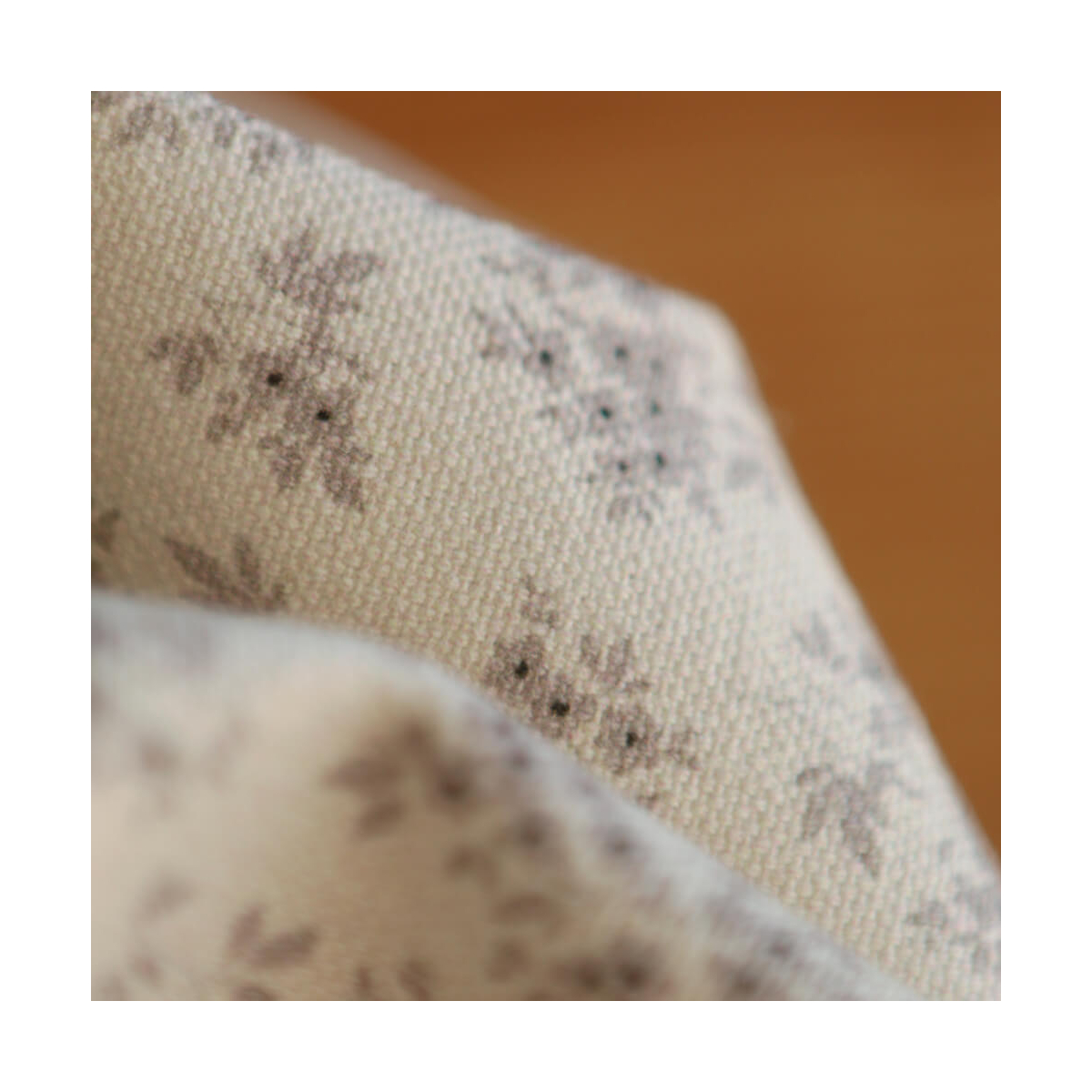 Soumeya - Toile de coton canvas motif exclusif taupe