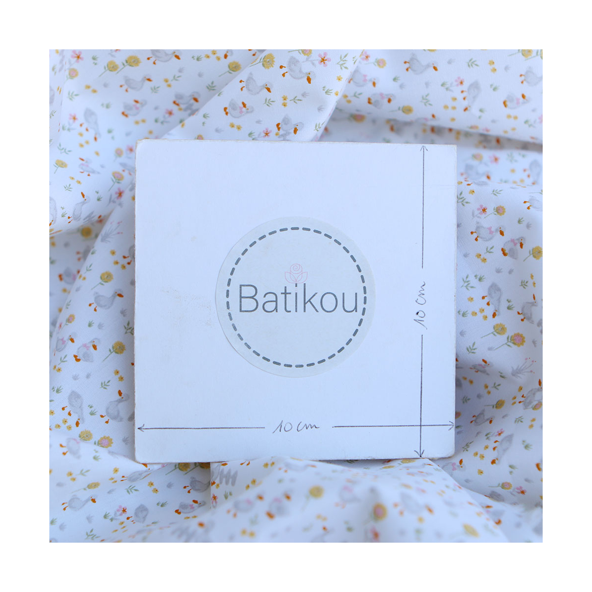 Otis - Popeline de coton BIO imprimé petits canards