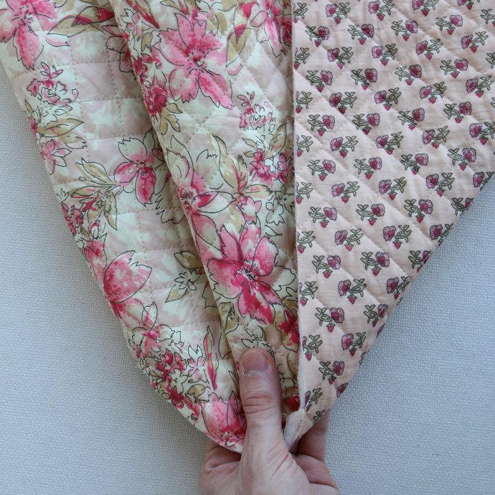 copy of Jamila - Tissu indien matelassé double face coton hand block largeur 100cm