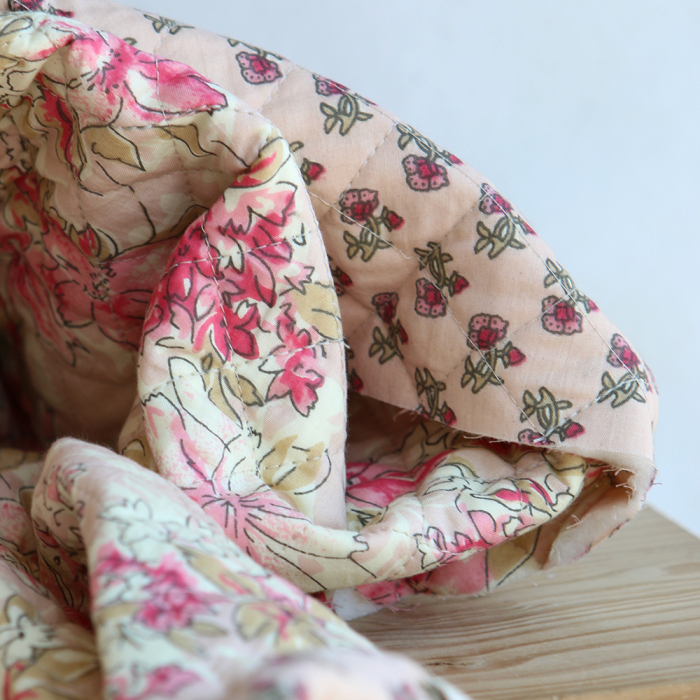 copy of Jamila - Tissu indien matelassé double face coton hand block largeur 100cm