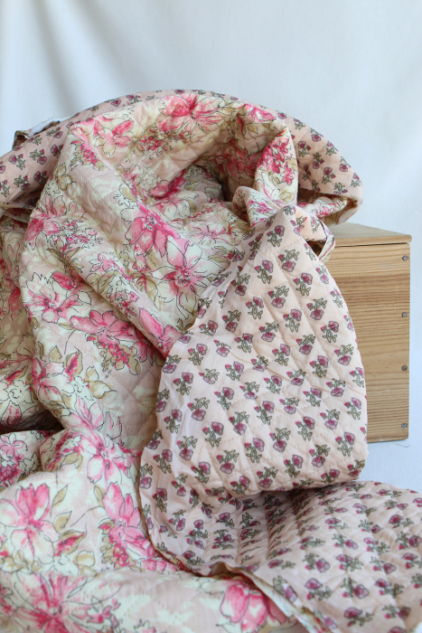 copy of Jamila - Tissu indien matelassé double face coton hand block largeur 100cm