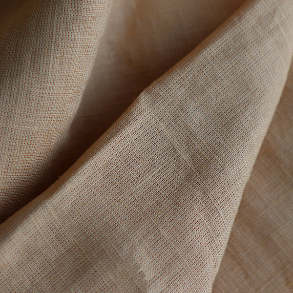 Lin lavé fin coloris Camel 2