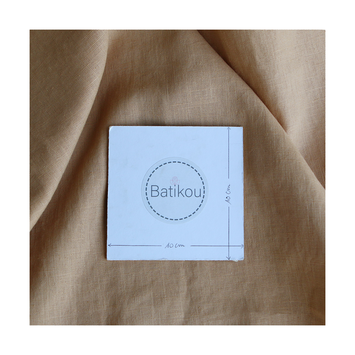 Lin lavé fin coloris Camel