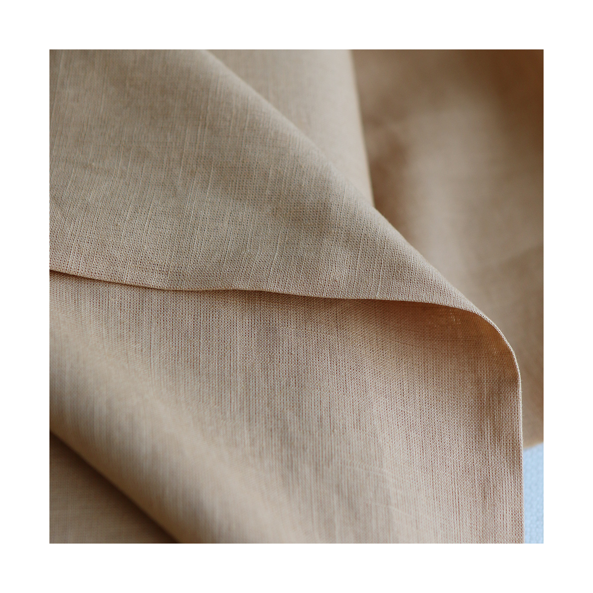 Lin lavé fin coloris Camel