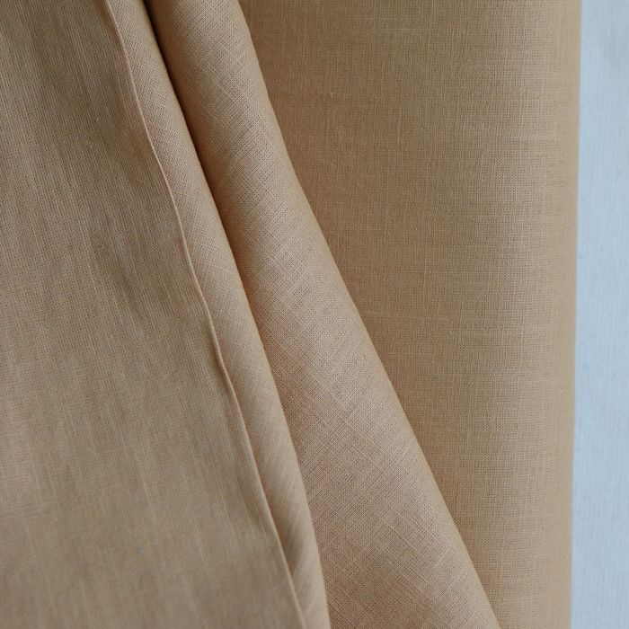 Lin lavé fin coloris Camel