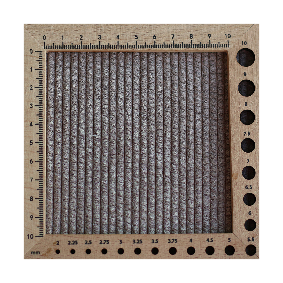 Norton - Velours à côtes doublé moumoute / fourrure beige