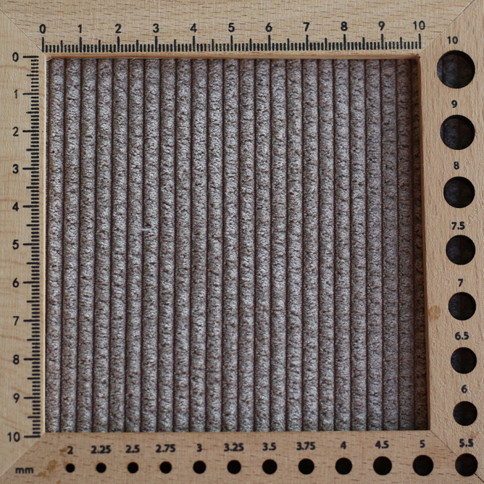 Norton - Velours à côtes doublé moumoute / fourrure beige