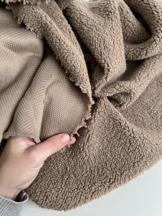 Teddy / moumoute bouclé coloris Ficelle