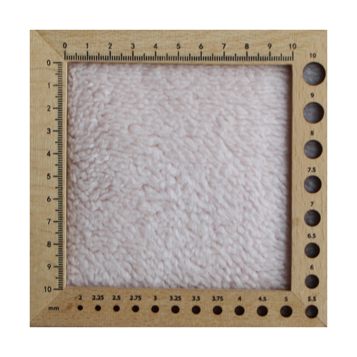 Teddy / moumoute bouclé coloris rose poudré