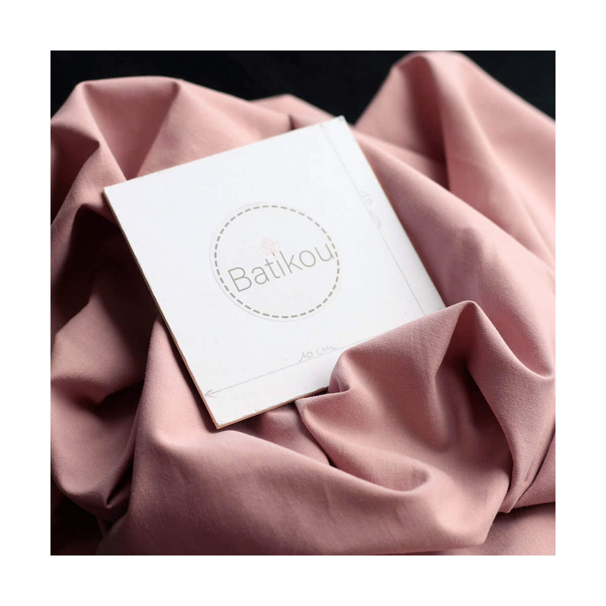 Popeline coton douce qualité SWEET coloris uni vieux rose