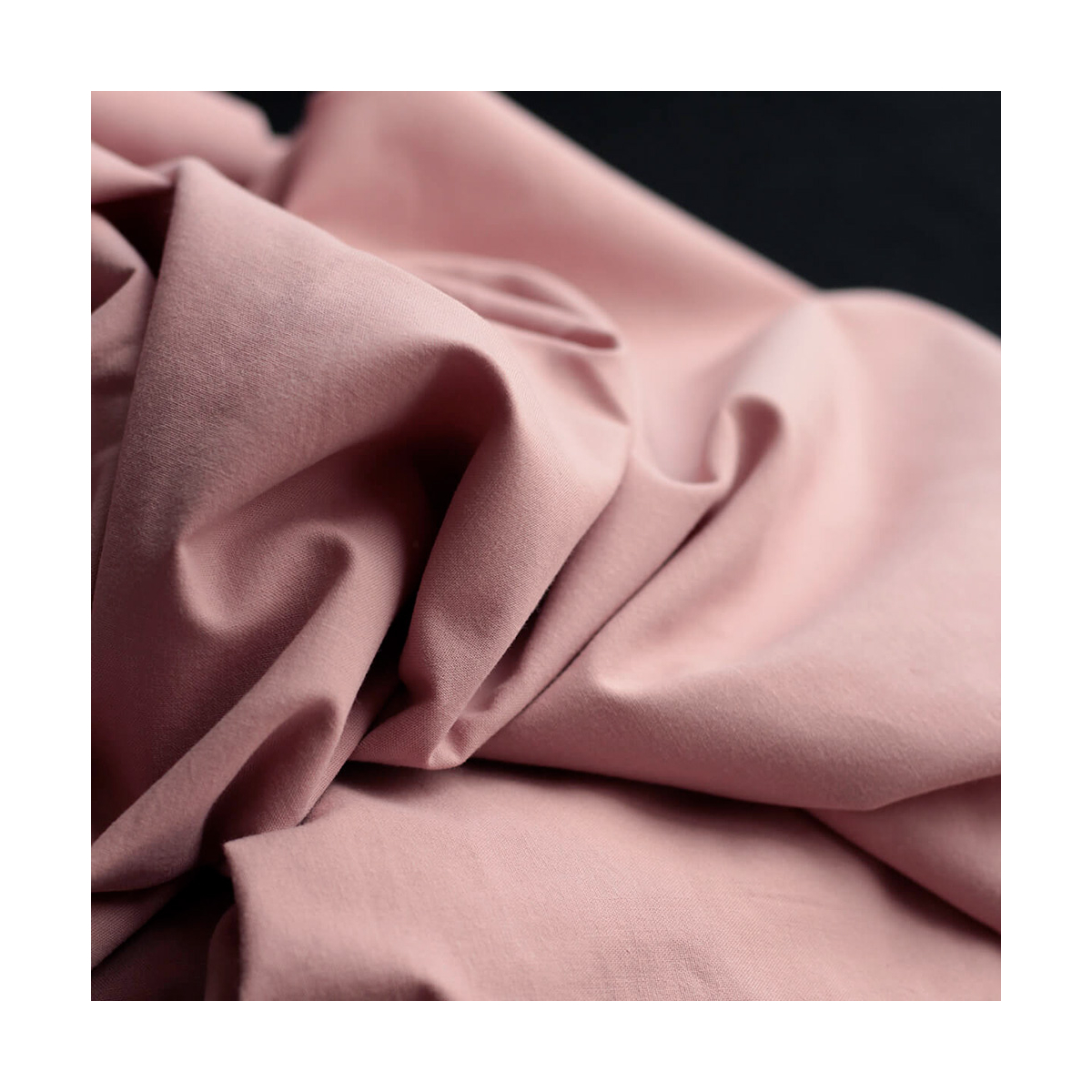 Popeline coton douce qualité SWEET coloris uni vieux rose